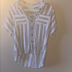 White striped blouse, size m.